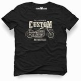 Tshirthane American Costum California Siyah Erkek T-shirt