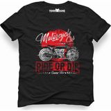 Tshirthane american moto club Erkek T-Shirt - XL - Siyah
