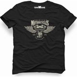 Tshirthane American Motor California Siyah Erkek T-shirt