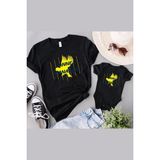 Tshirthane Anne Yavru Kanarya Oğul Kız (Tek Ürün Fiyatıdır Kombin Yapmak Için En Az 2 Adet Sepete Ekleyiniz) - 12 - 15 Ay - Siyah