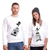 Tshirthane Aşık Kuşlar Sevgili Kombinleri Sweatshirt Kombini, Erkek, S-Tek Ürün Fiyatıdır, Kombin Yapmak İçin En Az 2 Adet Sepete Ekleyiniz