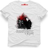 Tshirthane Atatürk Baş Öğretmen Beyaz Erkek T-Shirt - L