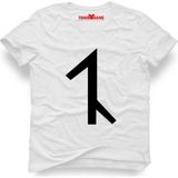 Tshirthane Avşar Boyu Erkek T-Shirt - Beyaz