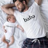Tshirthane Baba Ciğerpare Oğul Kız Zıbın (Tek Ürün Fiyatıdır Kombin Yapmak Için 2 Adet Sepete Ekleyiniz) - 2XL - Beyaz