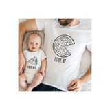 Tshirthane Baba Oğul Pizza Zıbın Tshirt (TEK ÜRÜN FİYATIDIR KOMBİN YAPMAK İÇİN 2 ADET SEPETE EKLEYİNİZ)