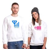 Tshirthane Battary Signal Sevgili Kombinleri Sweatshirt