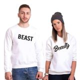 Tshirthane Beast Beauty Sevgili Kombinleri Sweatshirt Kombini, Erkek, 2XL-Tek Ürün Fiyatıdır, Kombin Yapmak İçin En Az 2 Adet Sepete Ekleyiniz
