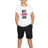 Tshirthane Best Mum Ever Anneler Günü Çocuk Tişört