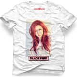 Tshirthane Black Pink Rose Beyaz Erkek T-Shirt - M