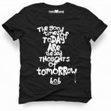 Tshirthane Bob Marley The Good Time Of Today Siyah Erkek Tshirt