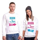 Tshirthane Born To Love Sevgili Kombinleri Sweatshirt Kombini, Erkek, 2XL-Tek Ürün Fiyatıdır, Kombin Yapmak İçin En Az 2 Adet Sepete Ekleyiniz