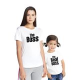 Tshirthane Boss Realboss Anne Kız & Oğul Tişört (TEK ÜRÜN FİYATIDIR KOMBİN YAPMAK IÇİN 2 ADET SEPETE EKLEYİNİZ)