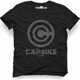 Tshirthane Capsule Corp. Siyah Erkek T-Shirt - XS