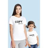 Tshirthane Copy Paste Anne Kız & Oğul Tişört (Tek Ürün Fiyatıdır Kombin Yapmak Için 2 Adet Sepete Ekleyiniz) - 13 - 14 Yaş - Beyaz
