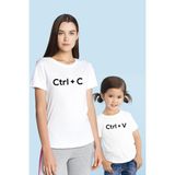 Tshirthane Crtl+C Ctrl+V Anne Kız & Oğul Tişört (Tek Ürün Fiyatıdır Kombin Yapmak Için 2 Adet Sepete Ekleyiniz) - 2XL - Beyaz