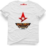 Tshirthane Csgo Cs Go Major Beyaz Erkek T-Shirt