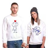 Tshirthane Cupid Sevgili Kombinleri Sweatshirt Kombini