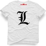 Tshirthane Death Note Deathnote Beyaz Erkek T-Shirt - M