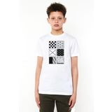 Tshirthane Demon Slayer Anime Patterns Beyaz Çocuk Bisikletyaka Tshirt P20845S942, Beyaz, 7-8 Yaş