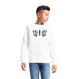 Tshirthane Demon Slayer Anime Upper Moon Demon Eyes Beyaz Çocuk 2ip Sweatshirt P20915S3945, 5-6 Yaş