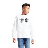 Tshirthane Demon Slayer Anime Upper Moon Demon Eyes Beyaz Çocuk 2ip Sweatshirt P20915S3945, 7-10 Yaş