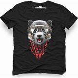 Tshirthane Dog Animal Siyah Erkek T-Shirt
