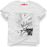 Tshirthane Dragon ball Erkek T-Shirt - XXXL - Beyaz