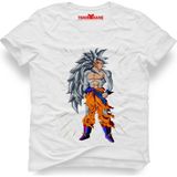 Tshirthane Dragon ball Ratidiz Erkek T-Shirt - Beyaz