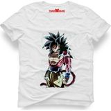 Tshirthane Dragon ball Ratidiz Erkek T-Shirt - M - Beyaz