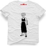 Tshirthane Dragon ball trunks Erkek T-Shirt - XL - Beyaz