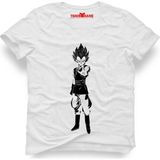 Tshirthane Dragon ball z Erkek T-Shirt - Beyaz
