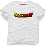 Tshirthane Dragon ball z Logo Erkek T-Shirt - XL - Beyaz