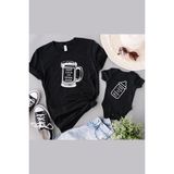 Tshirthane Drink Beer & Milk Baba Oğul Kız Tek Ürün Fiyatıdır Kombin Yapmak Için En Az 2 Adet Sepete Ekleyiniz - 3 - 6 Ay - Siyah