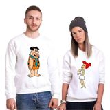 Tshirthane Fred Wilma Çakmaktaş Sevgili Kombinleri Sweatshirt Kombini, Erkek, XL-Tek Ürün Fiyatıdır, Kombin Yapmak İçin En Az 2 Adet Sepete Ekleyiniz