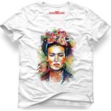 Tshirthane Frida Kahlo Free Unisex Kalıp Beyaz Erkek T-Shirt
