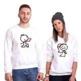 Tshirthane Gelin Damat Sevgili Kombinleri Sweatshirt Kombini, Erkek, 2XL, N11PTTSV20SW285-Tek Ürün Fiyatıdır, Kombin Yapmak İçin En Az 2 Adet Sepete Ekleyiniz