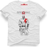 Tshirthane God Of War Beyaz Erkek T-Shirt - L