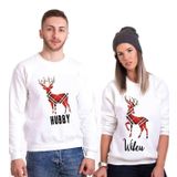 Tshirthane Hubby Wifey Geyik Sevgili Kombinleri Sweatshirt Kombini, Kadın, S-Tek Ürün Fiyatıdır, Kombin Yapmak İçin En Az 2 Adet Sepete Ekleyiniz