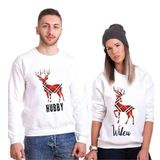Tshirthane Hubby Wifey Geyik Sevgili Kombinleri Sweatshirt Kombini, Kadın, XL-Tek Ürün Fiyatıdır, Kombin Yapmak İçin En Az 2 Adet Sepete Ekleyiniz