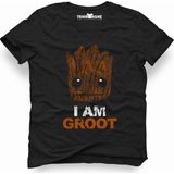 Tshirthane I Am Groot SiyahErkek Tshirt
