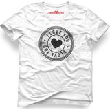 Tshirthane I Love You Beyaz Erkek T-Shirt - M