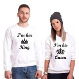 Tshirthane I'm Her King Queen Sevgili Kombinleri Sweatshirt Kombini