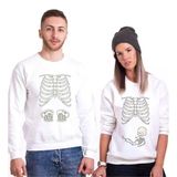 Tshirthane Kaburga İskelet Sevgili Kombinleri Sweatshirt Kombini