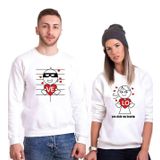 Tshirthane Kalbimin Hırsızı Sevgili Kombinleri Sweatshirt Kombini, Erkek, S-Tek Ürün Fiyatıdır, Kombin Yapmak İçin En Az 2 Adet Sepete Ekleyiniz