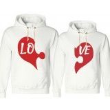 Tshirthane Kalp Puzzle Sevgili Kombinleri Sweatshirt Kombini