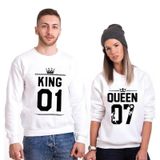 Tshirthane King 01 Queen Sevgili Kombinleri Sweatshirt Kombini