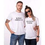 Tshirthane King Of Whatever Is Left 2'li Sevgili T-shirt
