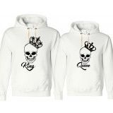 Tshirthane King Queen Kurukafa 2'li Sevgili Sweatshirt