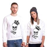 Tshirthane King Queen Kurukafa Sevgili Kombinleri Sweatshirt Kombini, Erkek, XL, N11PTTSV20SW190-Tek Ürün Fiyatıdır, Kombin Yapmak İçin En Az 2 Adet Sepete Ekleyiniz