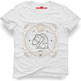 Tshirthane Kova Burcu Aquarius Beyaz Erkek T-shirt